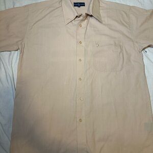 Ralph Lauren Men's Light Tan Button Down Shirt